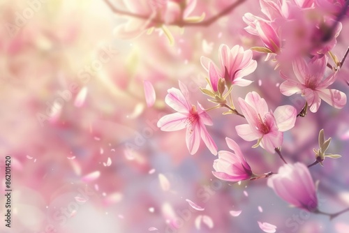 Serene Beauty. Abstract floral background concept