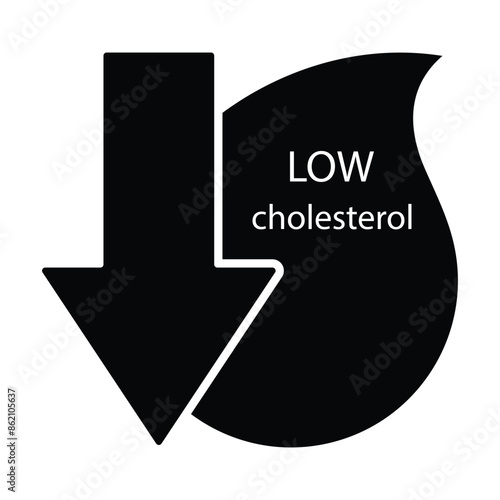 low cholesterol icon design
