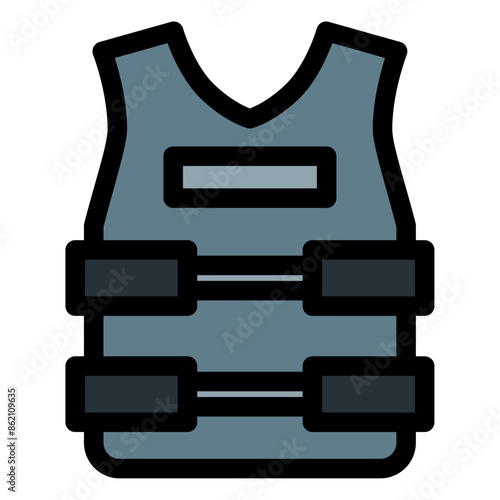 bulletproof vest icon 
