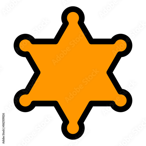 sheriff badge icon 