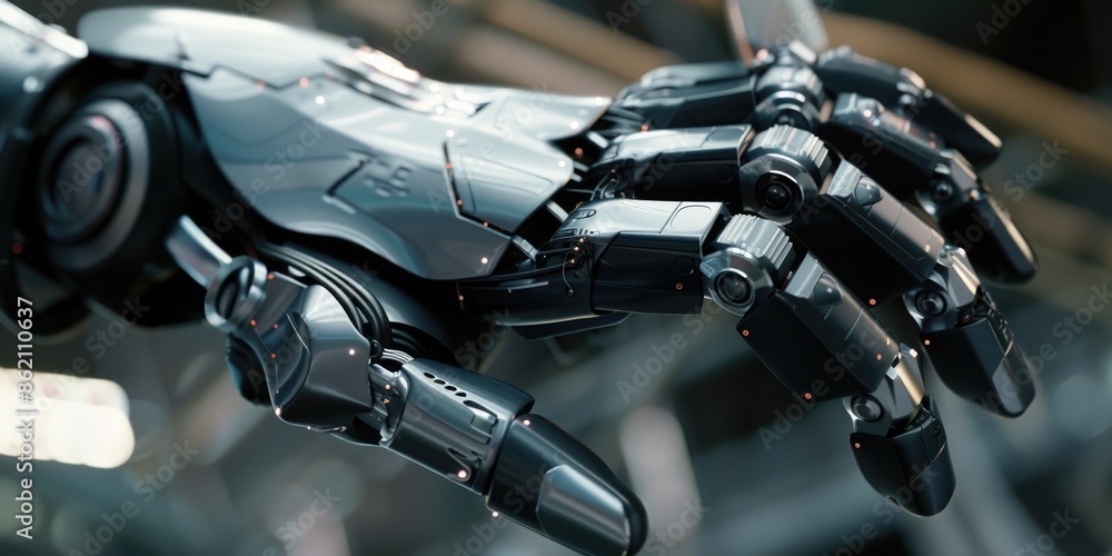 Fototapeta premium Robot Hand Close Up