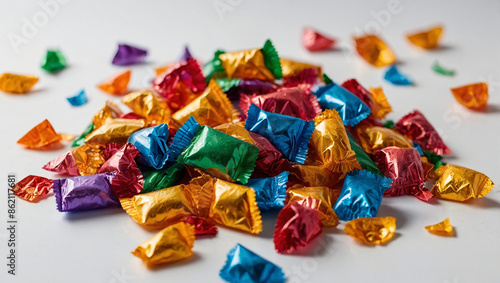 Image of candy scattered on the table 2
