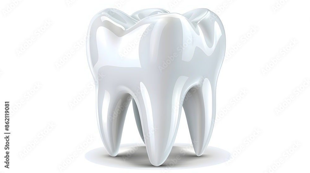 Dental Implantation and Tooth Symbol on White Background Dental Implantation and Tooth Symbol on White Background