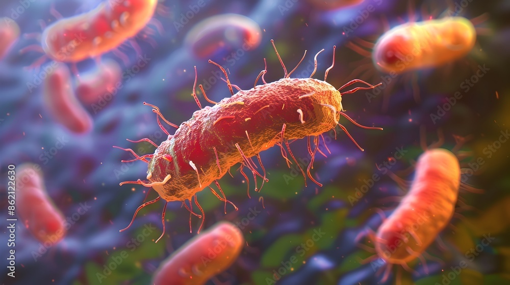 Microscopic View of Clostridium difficile Bacteria Causing ...