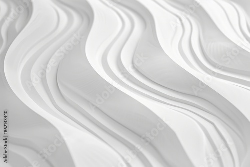 Wavy White Wall Close Up