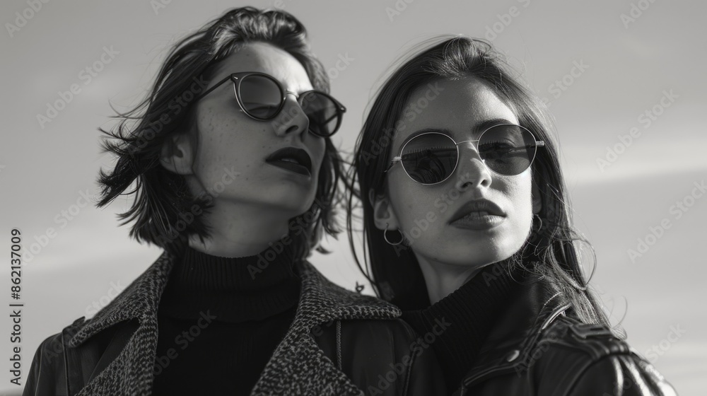 Two females standing together Two females standing together