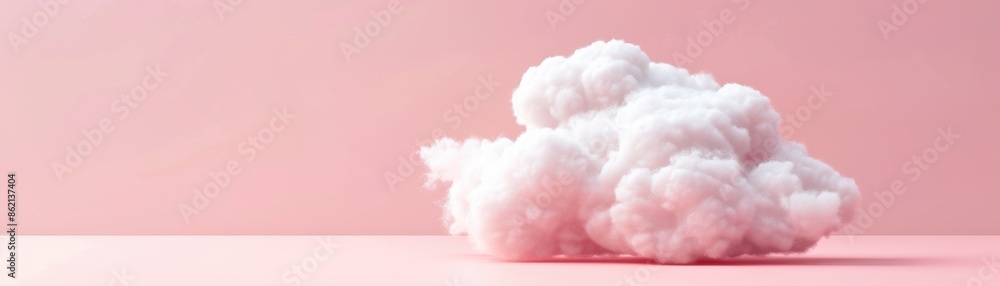 A fluffy white cloud hovering against a pastel pink background, creating a soft and serene atmosphere, suitable for various creative projects. A fluffy white cloud hovering against a pastel pink background, creating a soft and serene atmosphere, suitable for various creative projects.