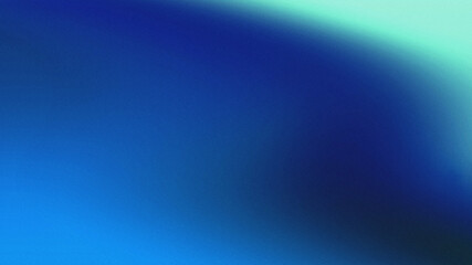 Abstract blending blue green gradient background with grainy noise texture for modern trendy minimal design