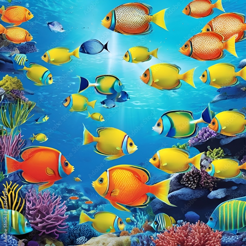 Fototapeta premium fish in aquarium