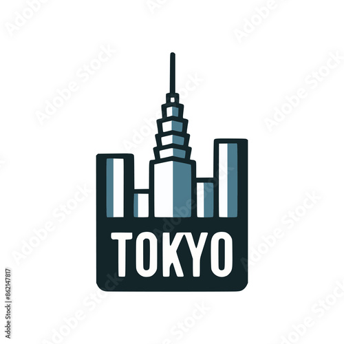 tokyo city vacation tshirt fashion sticker vector illustration template design