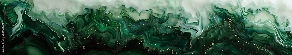 Obraz premium Handmade epoxy resin wall panels and stands for jewelry on a white background