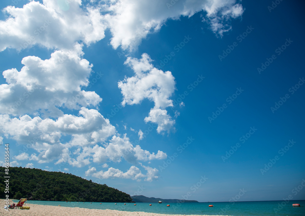 Blue sea white beach turquoise ocean wave coastal in tropical paradise landscape. Beautiful scene seascape marine coastline destinations. Tropical beautiful blue ocean lagoon lake travel summer time. Blue sea white beach turquoise ocean wave coastal in tropical paradise landscape. Beautiful scene seascape marine coastline destinations. Tropical beautiful blue ocean lagoon lake travel summer time.