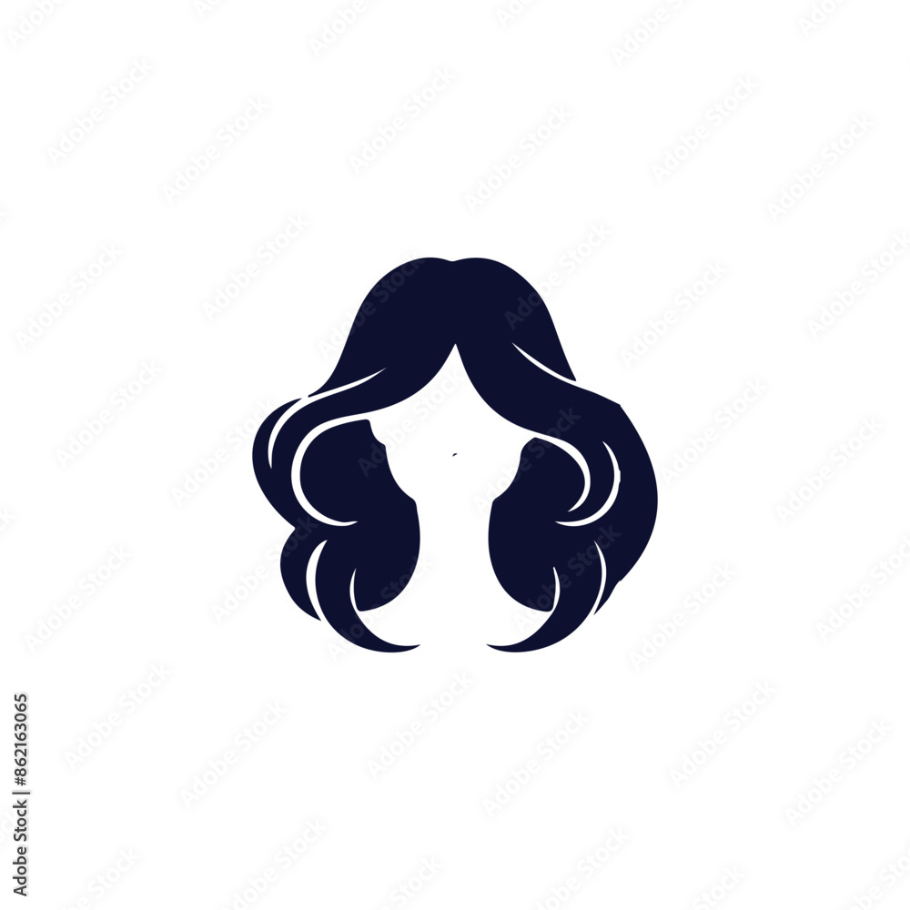 Creative Women Hairstyle vector silhouette Creative Women Hairstyle vector silhouette