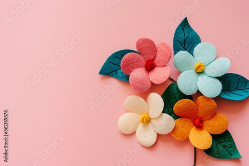 embroidered of cute  flowers handmade colors cute, art, design, cute, embroidery, handmade, illustration, decoration, vector, , pattern, fashion, pink Background