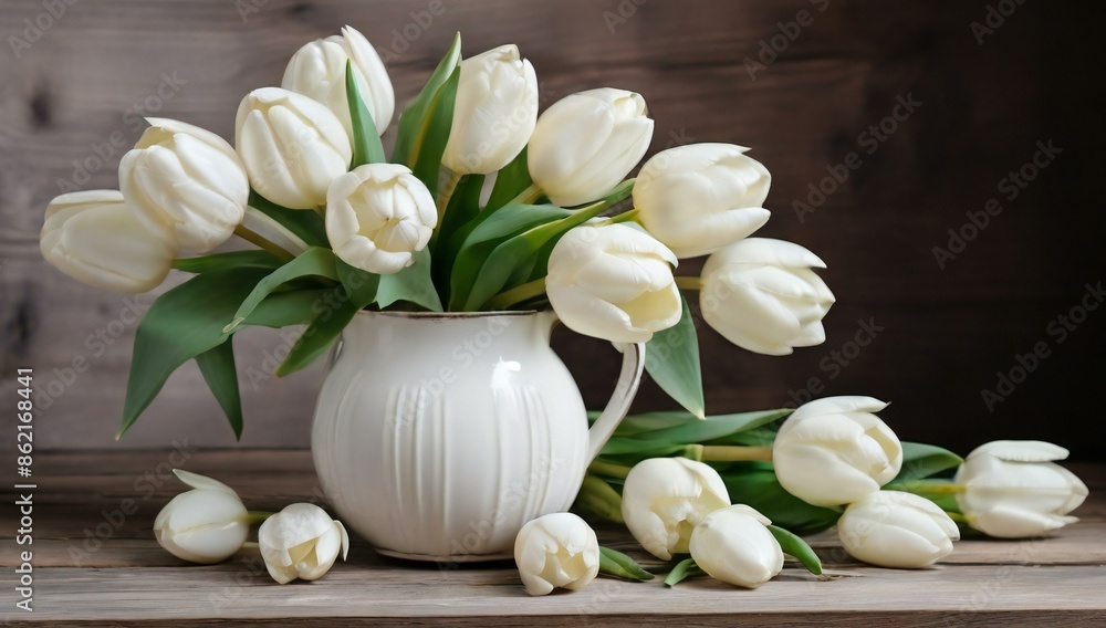 bouquet of white tulips bouquet of white tulips