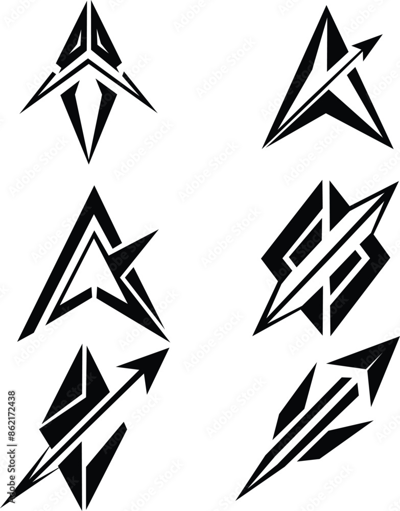 black and white arrows black and white arrows
