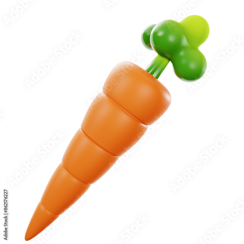 Fotografie 3d carrot illustration