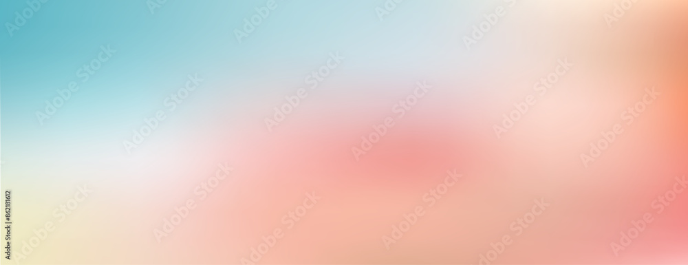 Obraz premium Create stunning visuals with this smooth pink and blue abstract mesh blur background. Perfect for ads, websites, and social media posts