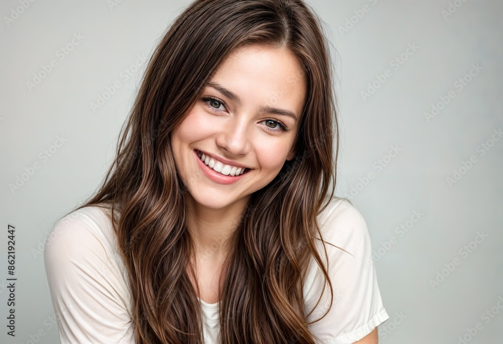 Smiling Woman in White Sweater (Portrait) Smiling Woman in White Sweater (Portrait)