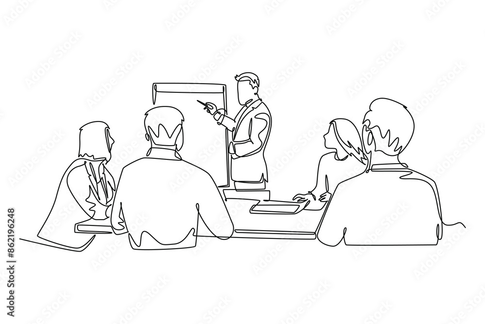Skill and Training concept. Single line draw design vector graphic illustration. Skill and Training concept. Single line draw design vector graphic illustration.