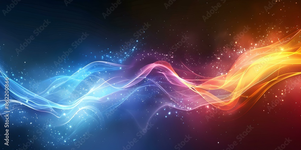 Colorful Abstract Waves Background Colorful Abstract Waves Background