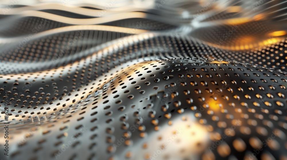 Abstract Golden Light Patterns on Textured Wavy Surface for Background Use Abstract Golden Light Patterns on Textured Wavy Surface for Background Use