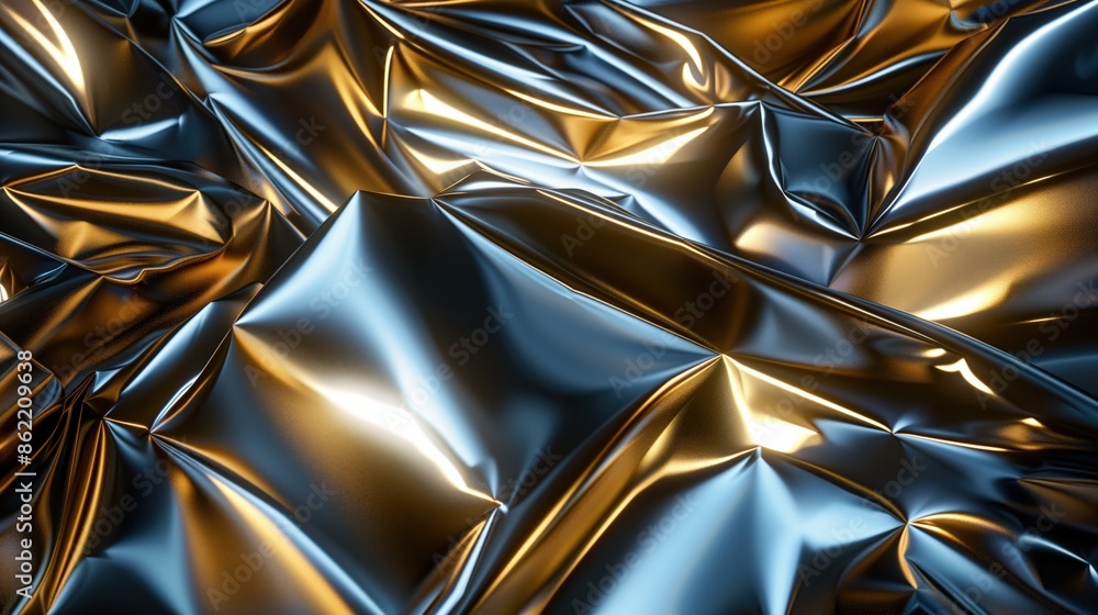 Luxurious Blue and Gold Fabric Texture Luxurious Blue and Gold Fabric Texture