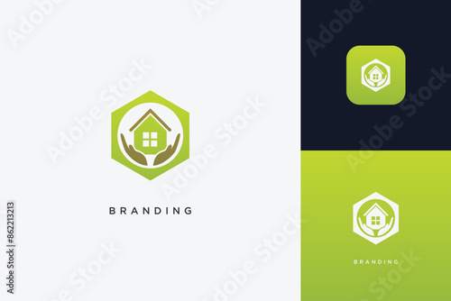 Home Building Logo Modern Structure