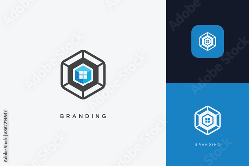 Home Building Logo Modern Structure