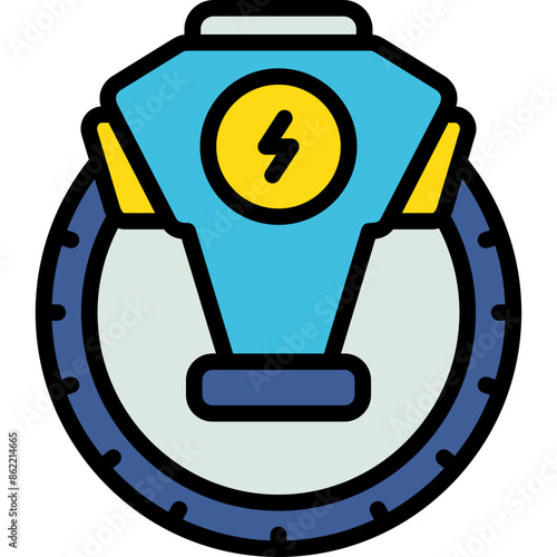 electric monocycle icon
