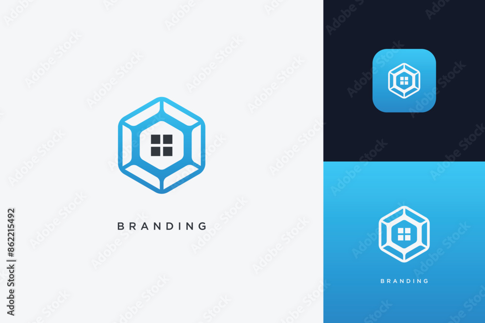 Home Building Logo Modern Structure Home Building Logo Modern Structure