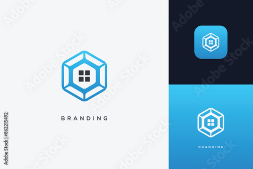 Home Building Logo Modern Structure