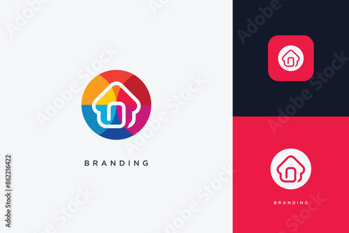 Home Building Logo Modern Structure