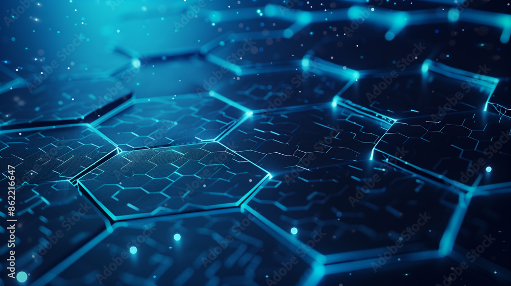 technology background with hexagon technology background with hexagon