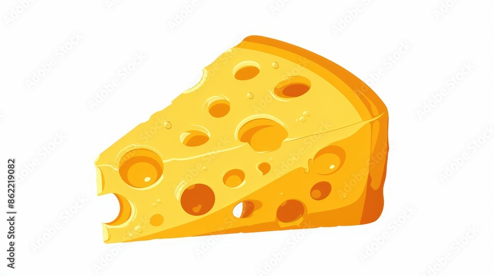Vector Cheese icon. Isolated on white background. Modern flat icon for business / marketing / internet / Logo. Vector illustration.. - AI generated Vector Cheese icon. Isolated on white background. Modern flat icon for business / marketing / internet / Logo. Vector illustration.. - AI generated