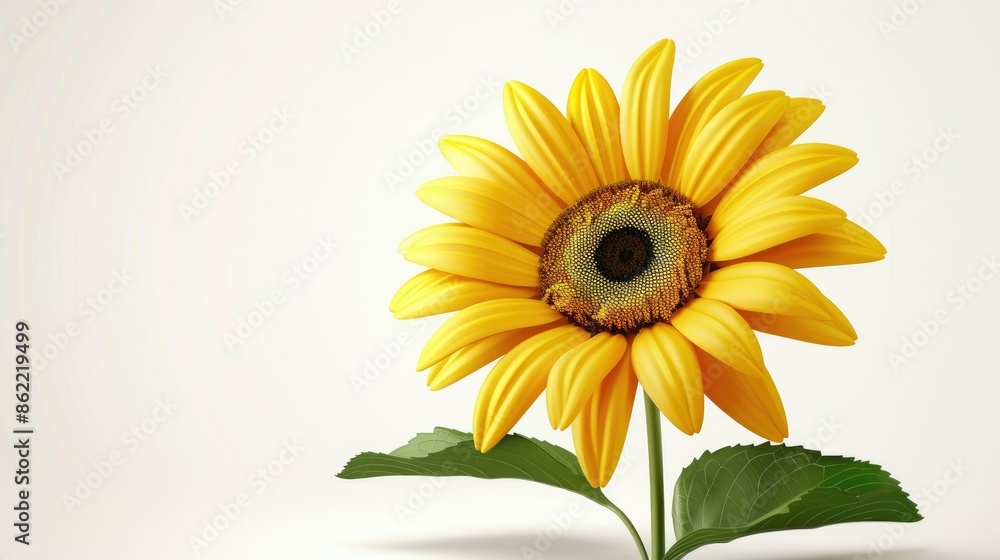 Obraz premium Vector Nature Object Sun Flower AI generated