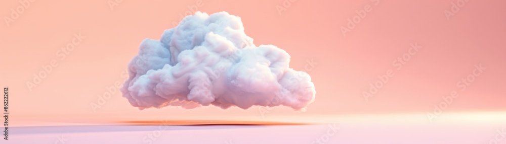 Soft fluffy cloud against a gentle peach colored background, creating a dreamy and serene atmosphere, perfect for inspirational content. Soft fluffy cloud against a gentle peach colored background, creating a dreamy and serene atmosphere, perfect for inspirational content.