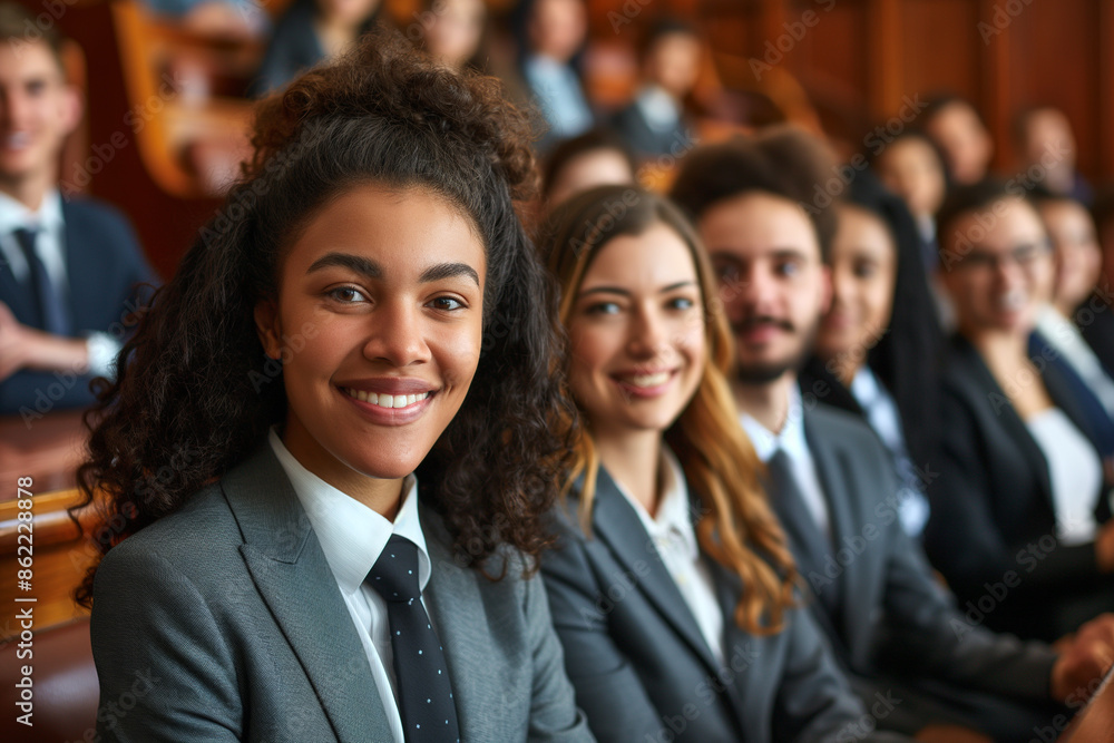 picture of a group of lawyers in neat formal clothes. picture of a group of lawyers in neat formal clothes.