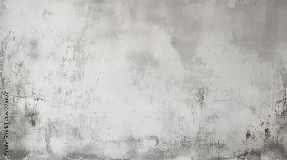 Obraz premium A close-up of a weathered concrete wall with subtle texture and light gray tones.