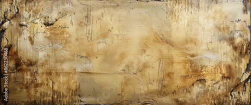 Close Up of a Damaged and Weathered Antique Paper Background