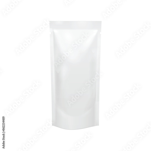 Empty blank of foil or paper food stand . Vector