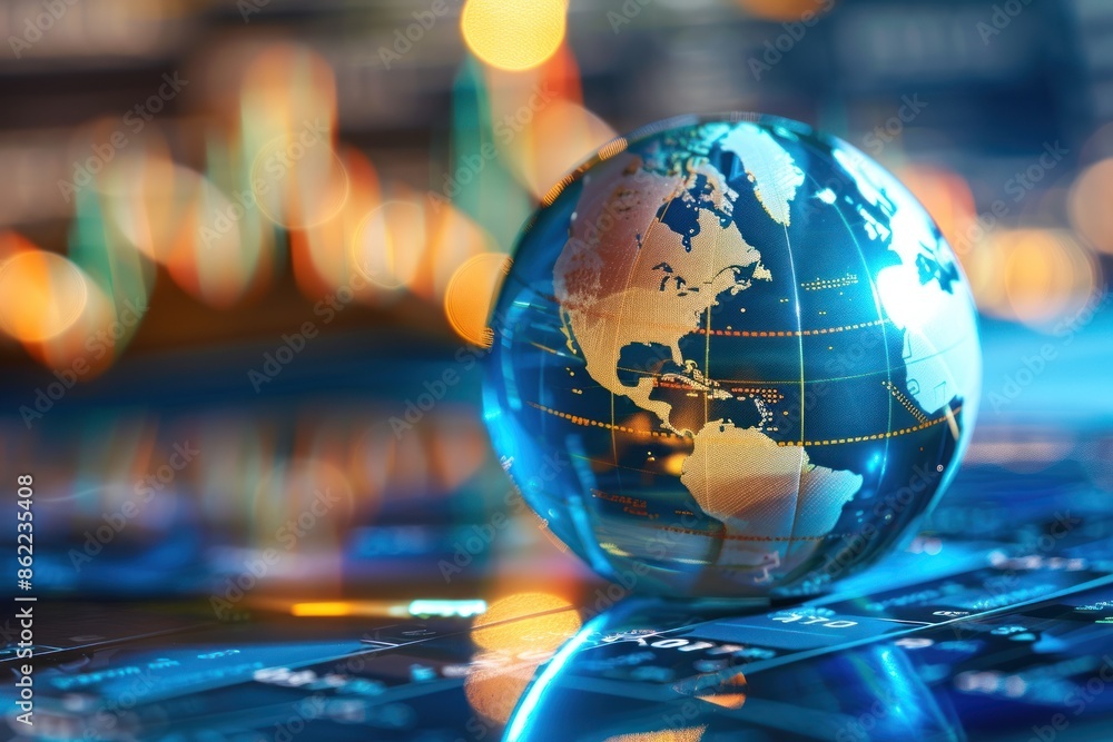 Global Financial Exchange International Trading Floor with Comprehensive Global Stock Market Data Analysis Global Financial Exchange International Trading Floor with Comprehensive Global Stock Market Data Analysis