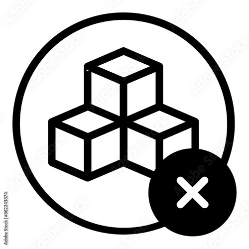 no sugar label icon for no sugar added product package or healhy