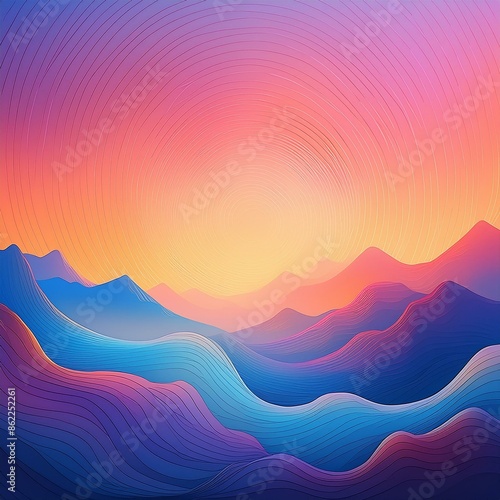 abstract sunset background