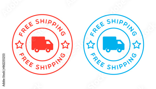 Vecto Free Shipping Badge Label