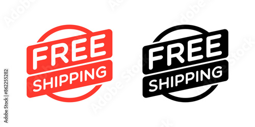 Vector Free Shipping Labels