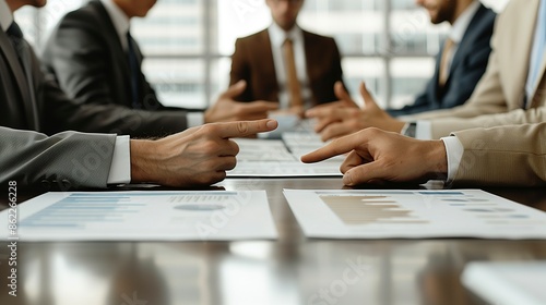 Boardroom Confrontation: Navigating High-Stakes Corporate Disputes - Resolving Business Disagreements through Leadership in the Face of Conflict; Businessmen Pointing Fingers in Heated Discussion