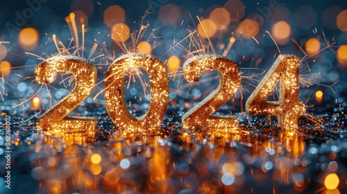 Sparkling 2024 New Year's Eve Celebration photo