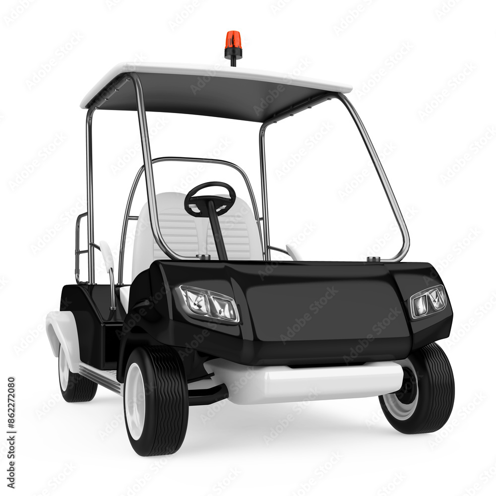 Fototapeta premium Golf Cart Isolated