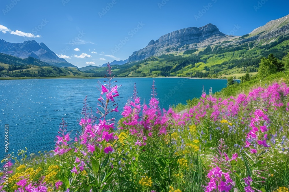 Waterton Lakes National Park, Canada, boasts stunning landscapes of tranquil lakes surrounded by rugged peaks, vibrant wildflower meadows, and rare wildlife thriving in its diverse habitats. Waterton Lakes National Park, Canada, boasts stunning landscapes of tranquil lakes surrounded by rugged peaks, vibrant wildflower meadows, and rare wildlife thriving in its diverse habitats.